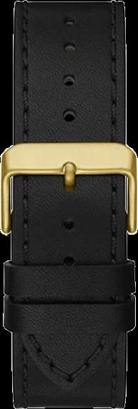 Montre Homme Guess Continental GW0262G2 cadran multifonctions noir bracelet cuir vue 3