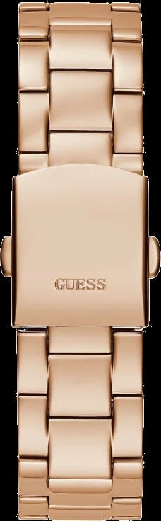 Bracelet Guess GW0314L3 en acier inoxydable bicolore or rose et argent, fermoir déployante