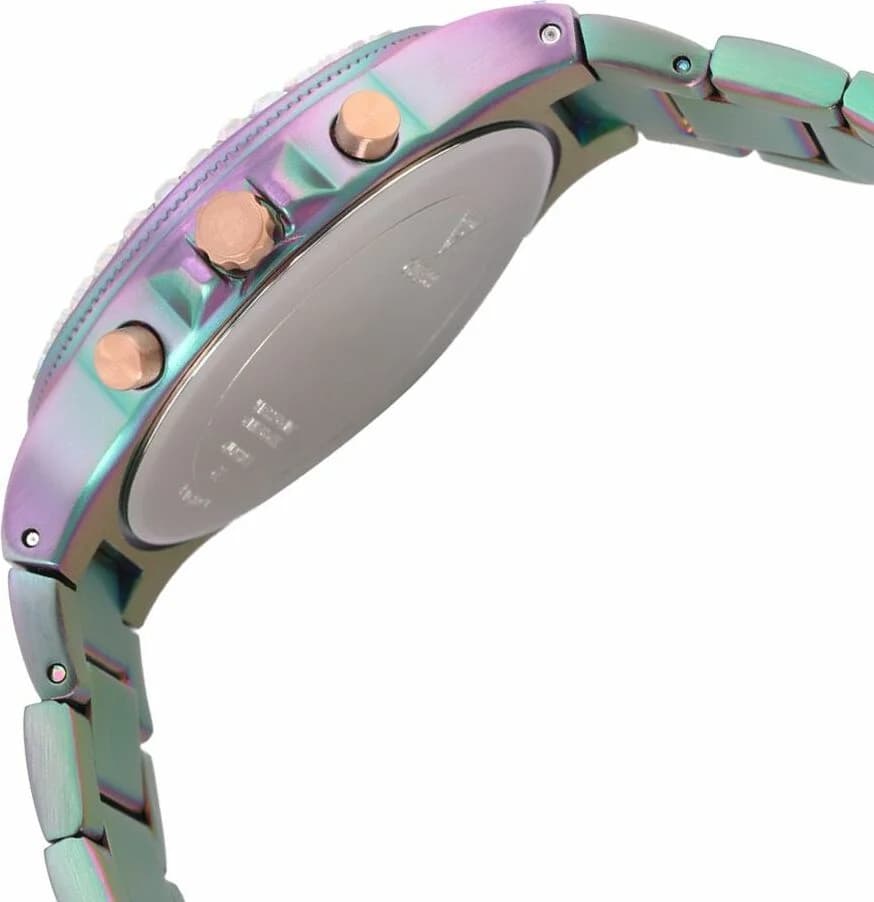Bracelet Guess GW0320L4 acier bicolore orné de strass, fermoir déployante, maillons brillants