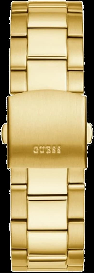 Bracelet Guess GW0390G2 en acier inoxydable doré, maillons polis et satinés, fermoir déployant sécurisé