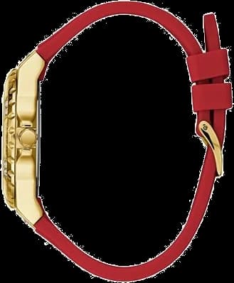 Cadran Guess GW0431L1 avec sous-cadrans noirs, date à 4h30, aiguilles luminescentes et finition satinée