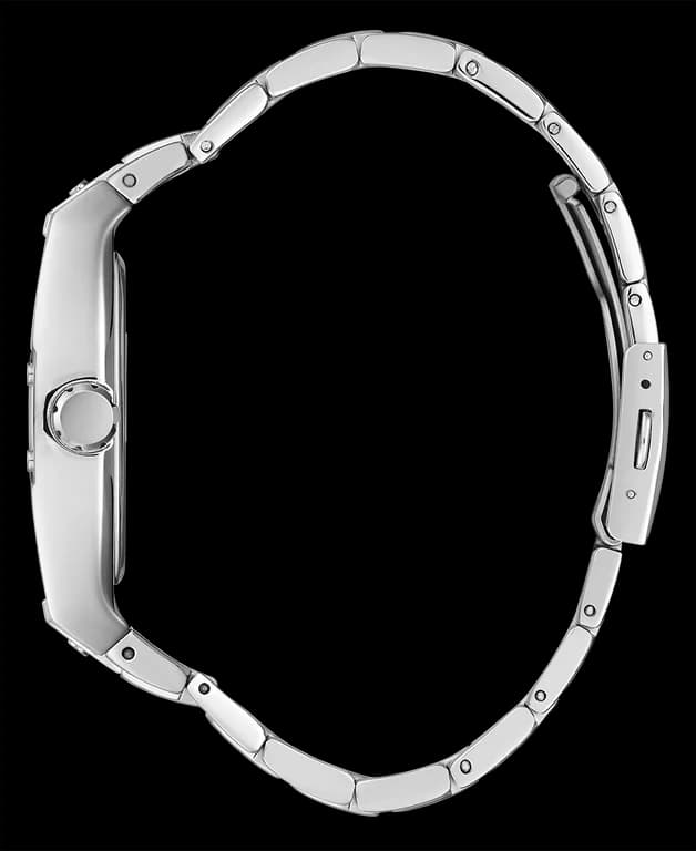 Bracelet Guess GW0456G4 acier argenté maillé milanaise, fermoir déployante, confort et élégance au poignet