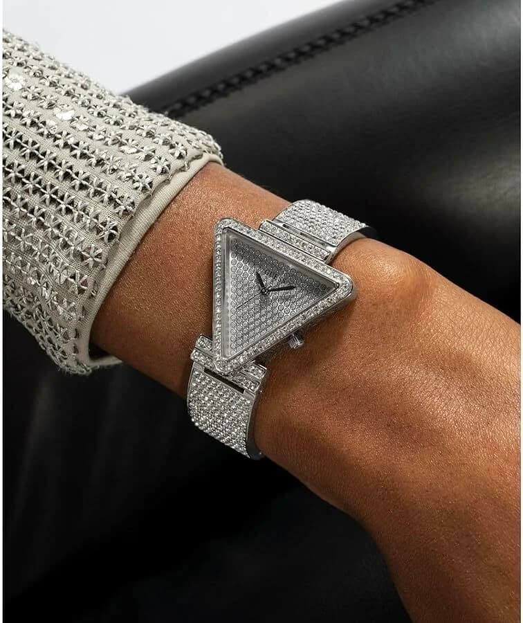 Montre Femme Guess GW0644L1 Fame Acier Argenté Boîtier Triangle vue 5