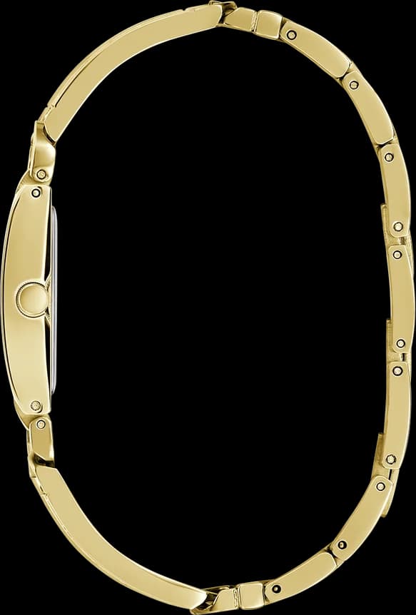 Montre Femme Guess GW0668L2 Boîtier Carré Acier Doré et Cristaux vue 3