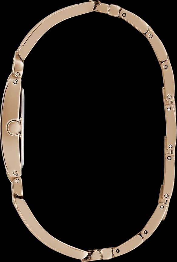 Bracelet Guess GW0668L3 en acier rose gold maillé, fermoir déployante, finition polie