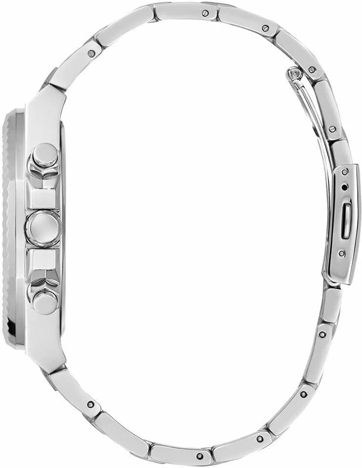 Bracelet Guess GW0703G1 en acier argenté à maillons, fermoir déployant double sécurité