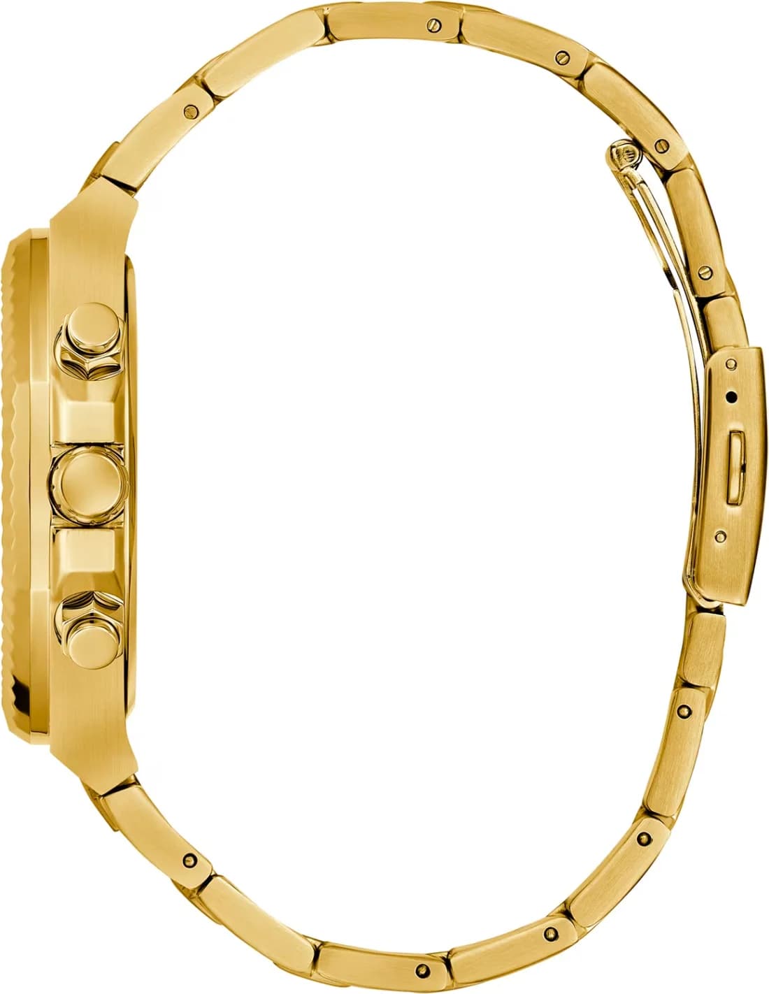 Bracelet Guess GW0703G2 acier doré maillé, fermoir déployante, finition brillante et raffinée