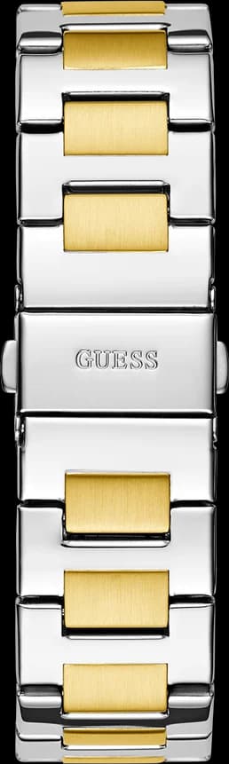 Boîtier Guess GW0769L4 en acier bicolore avec lunette lisse et verre minéral
