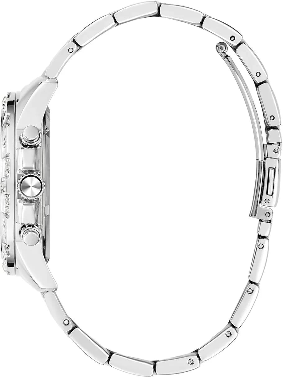 Bracelet Guess GW0771L1 en acier argenté à maillons, fermoir déployante, finition polie, confortable et chic