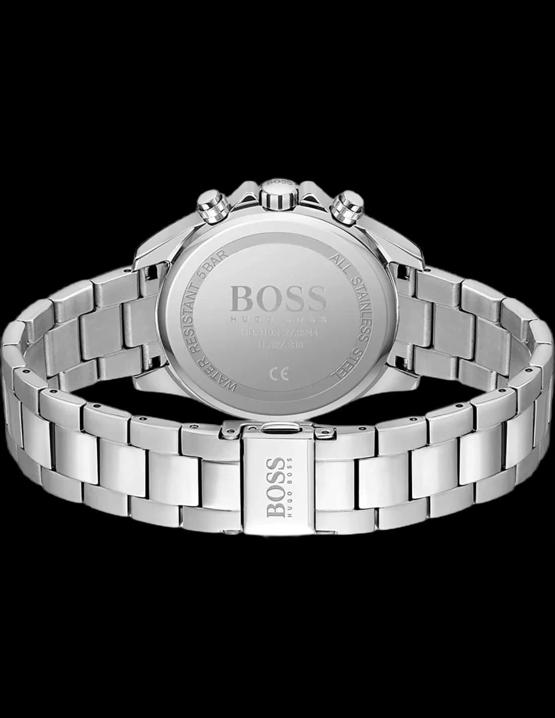 Montre Hugo Boss 1502614 Sport Lux Chronographe en Acier Poli et Cadran Noir vue 3
