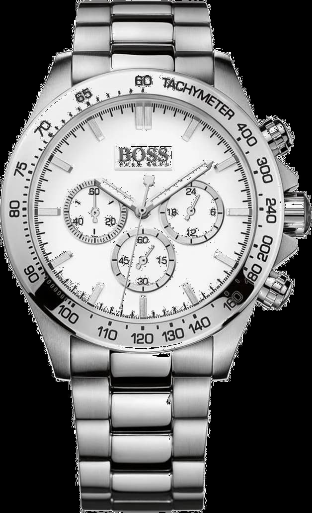 Montre Hugo Boss 1512962 avec cadran bleu soleil et aiguilles argentées