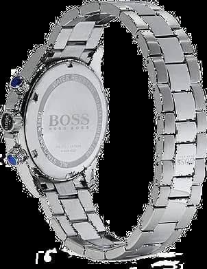 Cadran Hugo Boss 1512963 avec compteurs noirs, guichet date à 4h30, aiguilles luminescentes