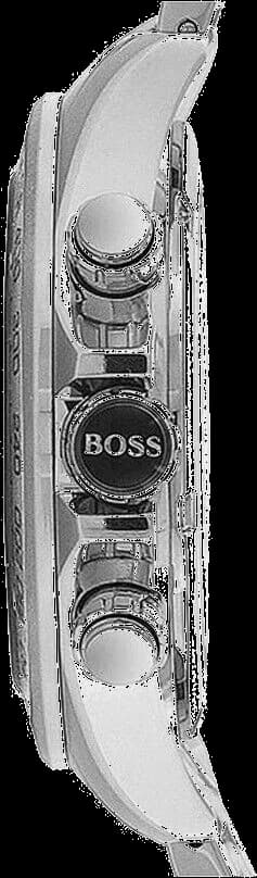Bracelet Hugo Boss 1512963 en acier inoxydable brossé avec fermoir déployant et poussoirs de sécurité