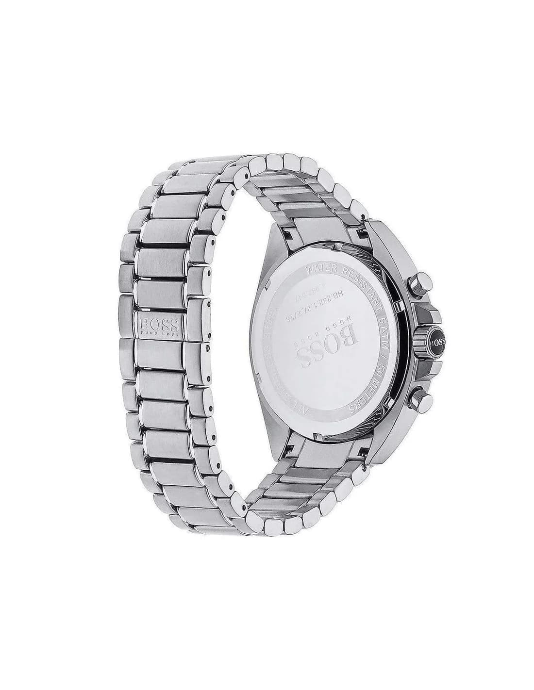 Bracelet Hugo Boss 1513080 acier inoxydable argenté à maillons, fermoir déployant sécurisé et ajustable