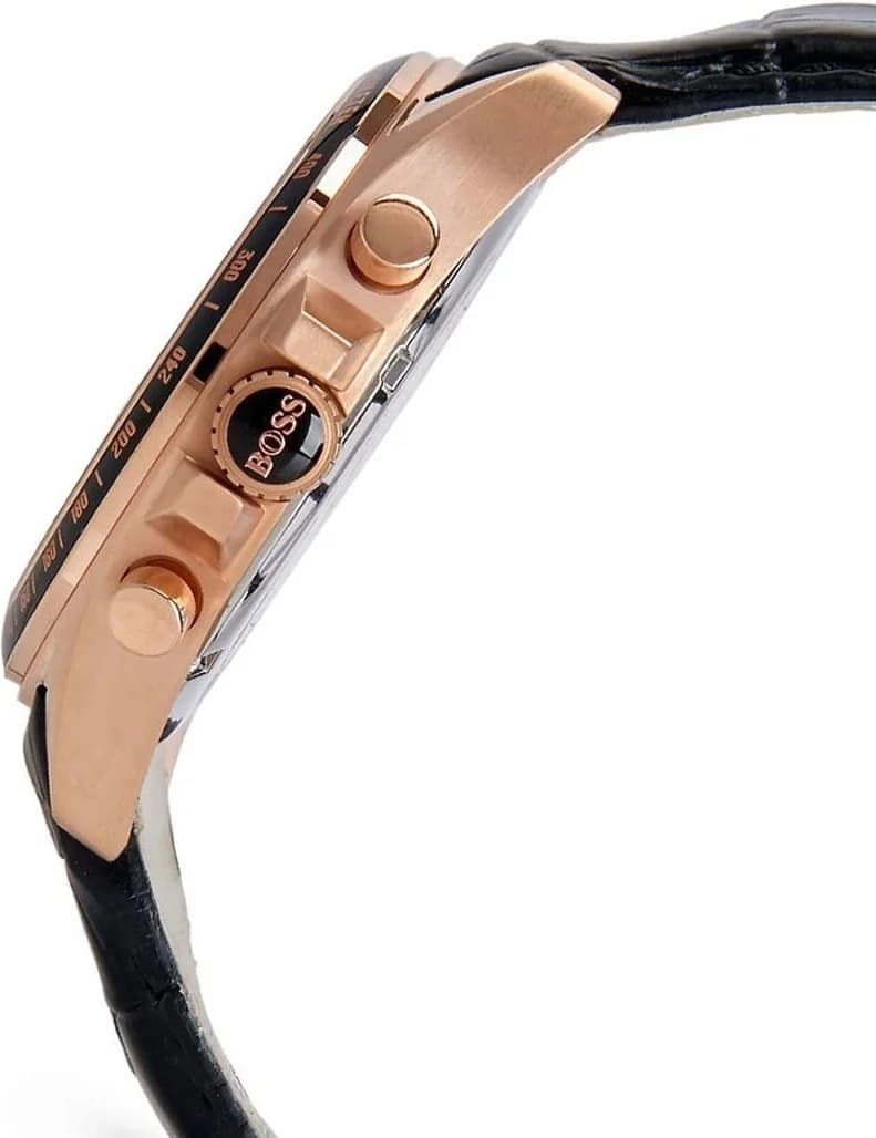 Cadran Hugo Boss 1513092 avec index appliqués et aiguilles luminescentes pour une lisibilité parfaite
