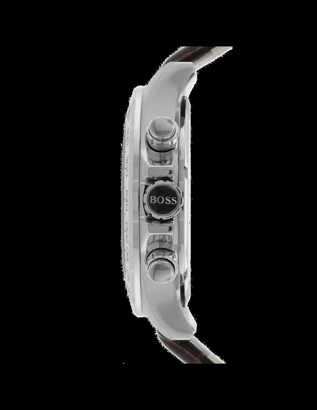 Cadran Hugo Boss 1513175 avec index bâtons, aiguilles luminescentes et guichet date à 4h30