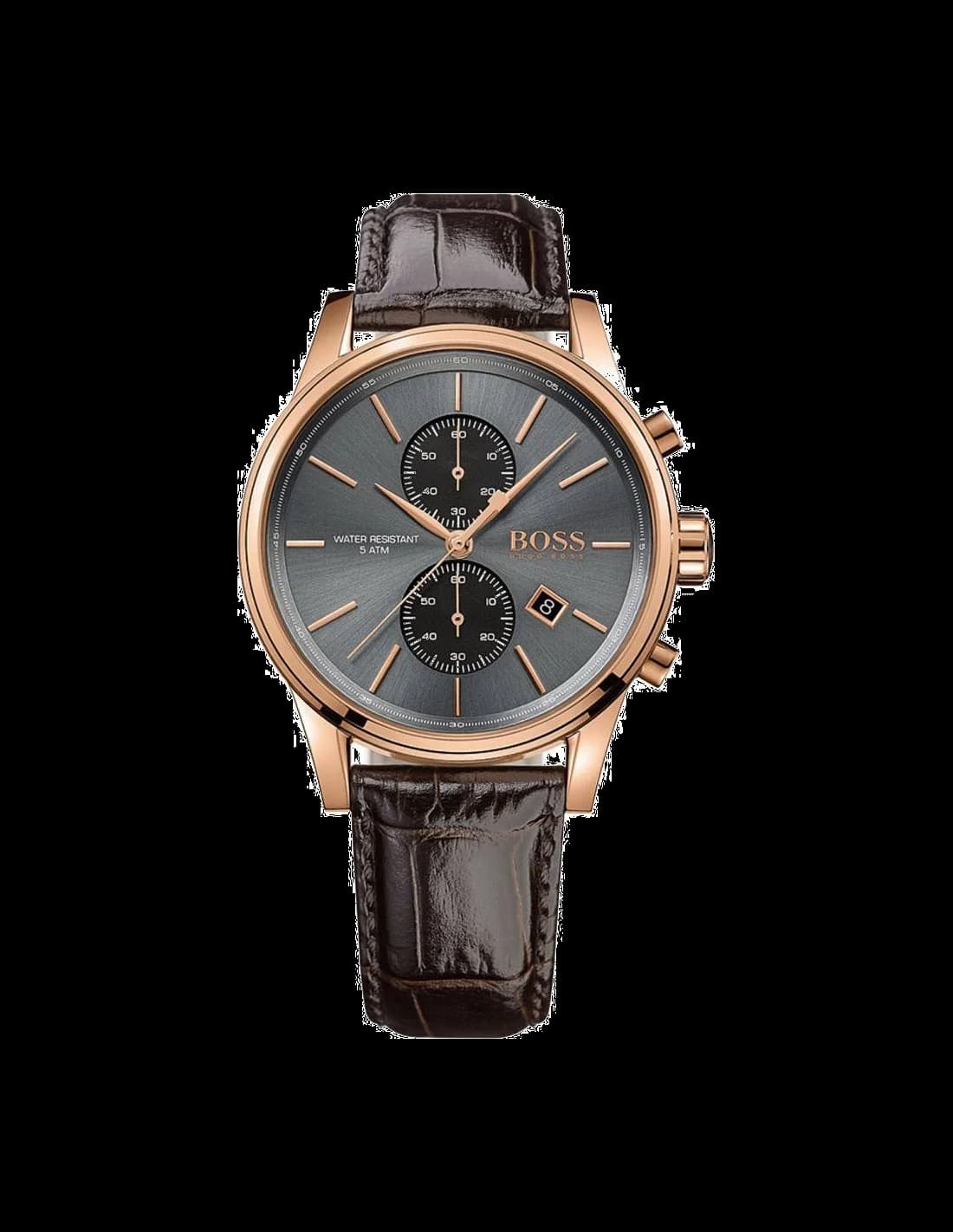 Montre Hugo Boss 1513281 avec cadran ardoise et index appliqués, style classique et élégant
