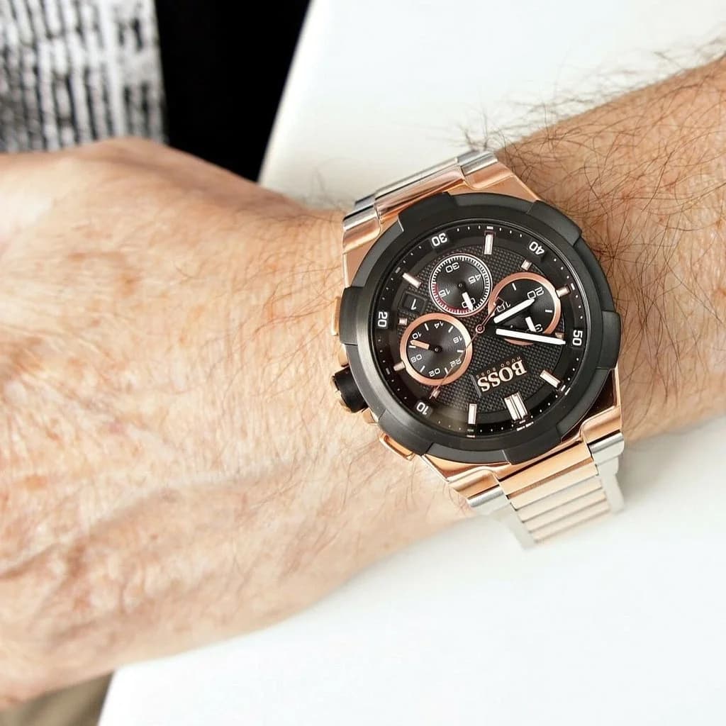 Montre Hugo Boss 1513358 Supernova Acier Bicolore 46mm vue 3