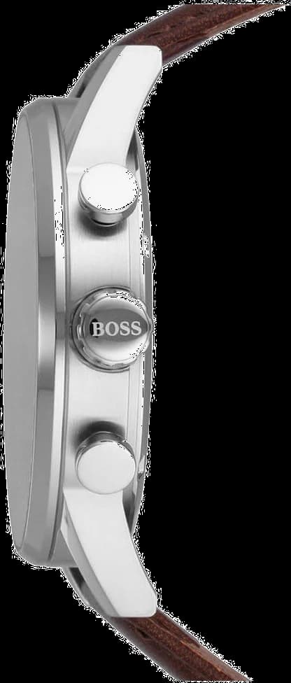 Cadran Hugo Boss 1513494 affiche chronographe avec compteurs 30 minutes et 60 secondes, date à 4h30