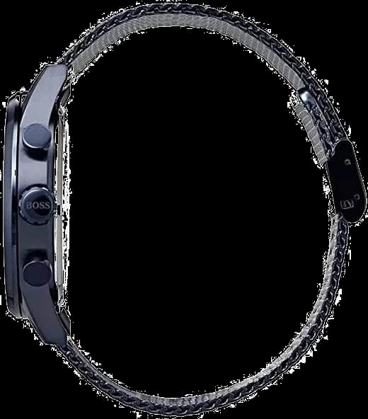 Montre Hugo Boss 1513538 Cadran Bleu Nuit et Bracelet Maille Milanaise vue 2