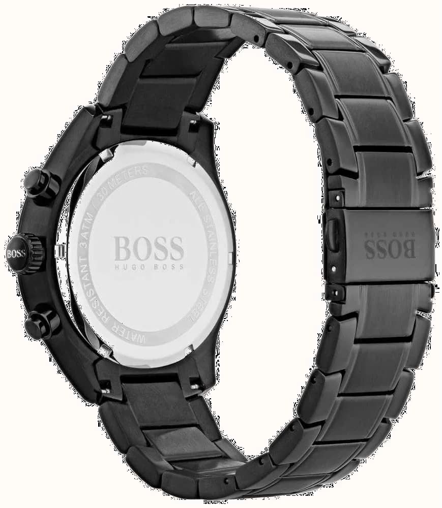 Montre Hugo Boss 1513578 Grand Prix Noir à Bracelet Cuir Perforé vue 2