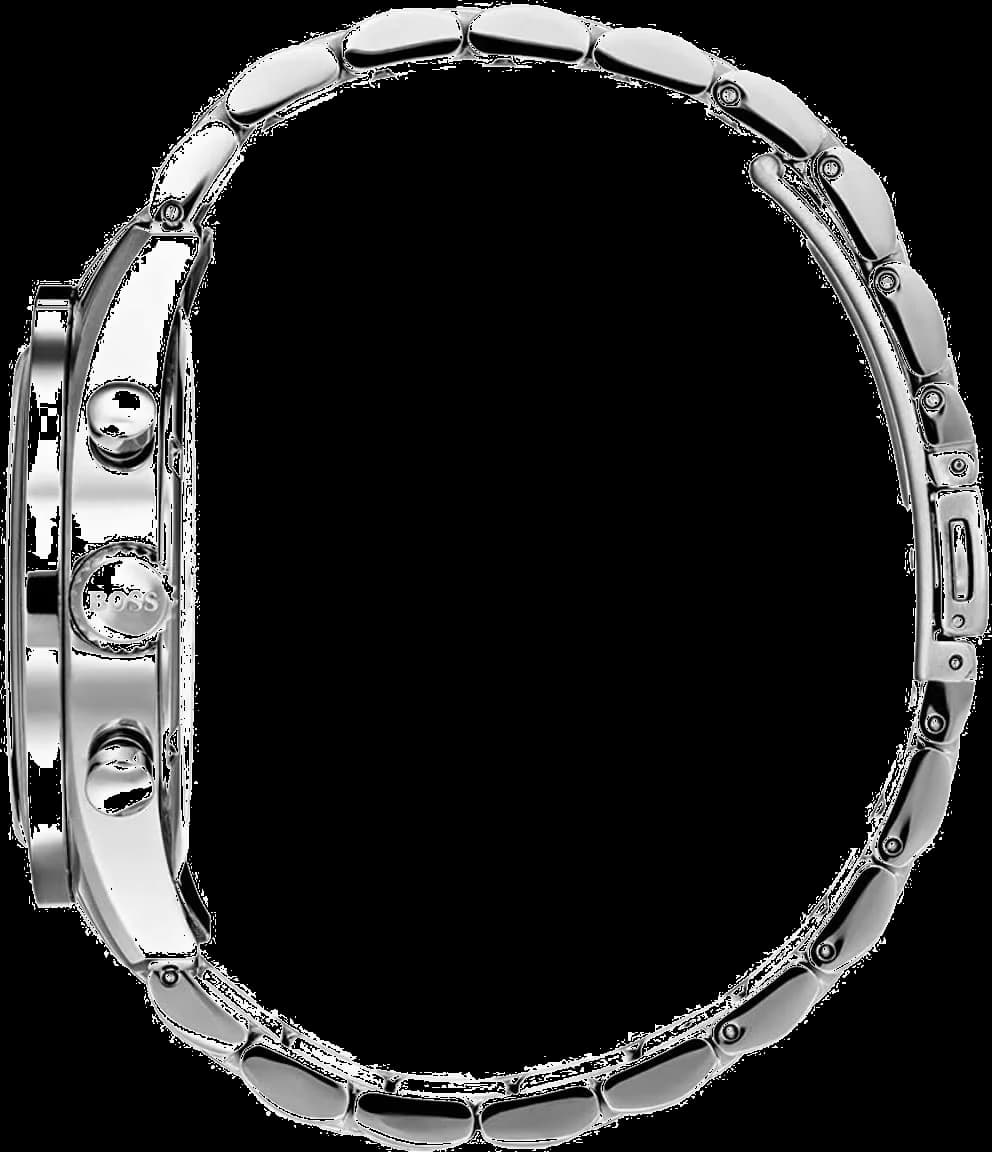 Cadran Hugo Boss 1513634 avec index bâtons appliqués, aiguilles dorées et date à 3h