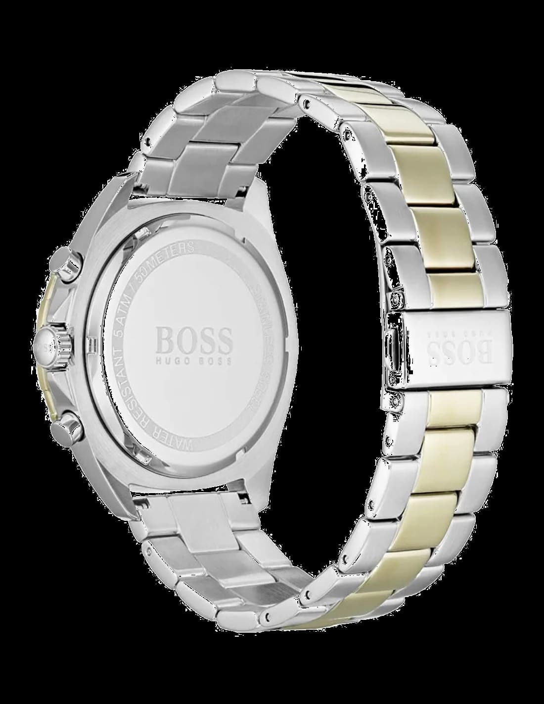 Cadran Hugo Boss 1513667 avec index blancs, aiguilles luminescentes et guichet date à 4h30