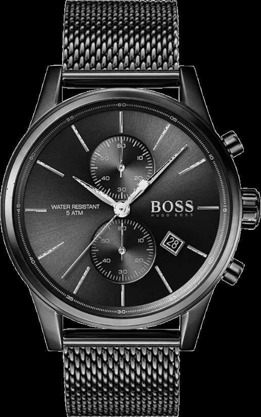 Montre Hugo Boss 1513769 avec cadran bleu soleil et bracelet maille milanaise acier