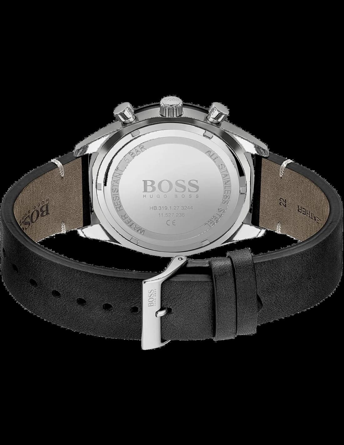 Boîtier Hugo Boss 1513864 en acier brossé, lunette fine, épaisseur modérée pour un port quotidien