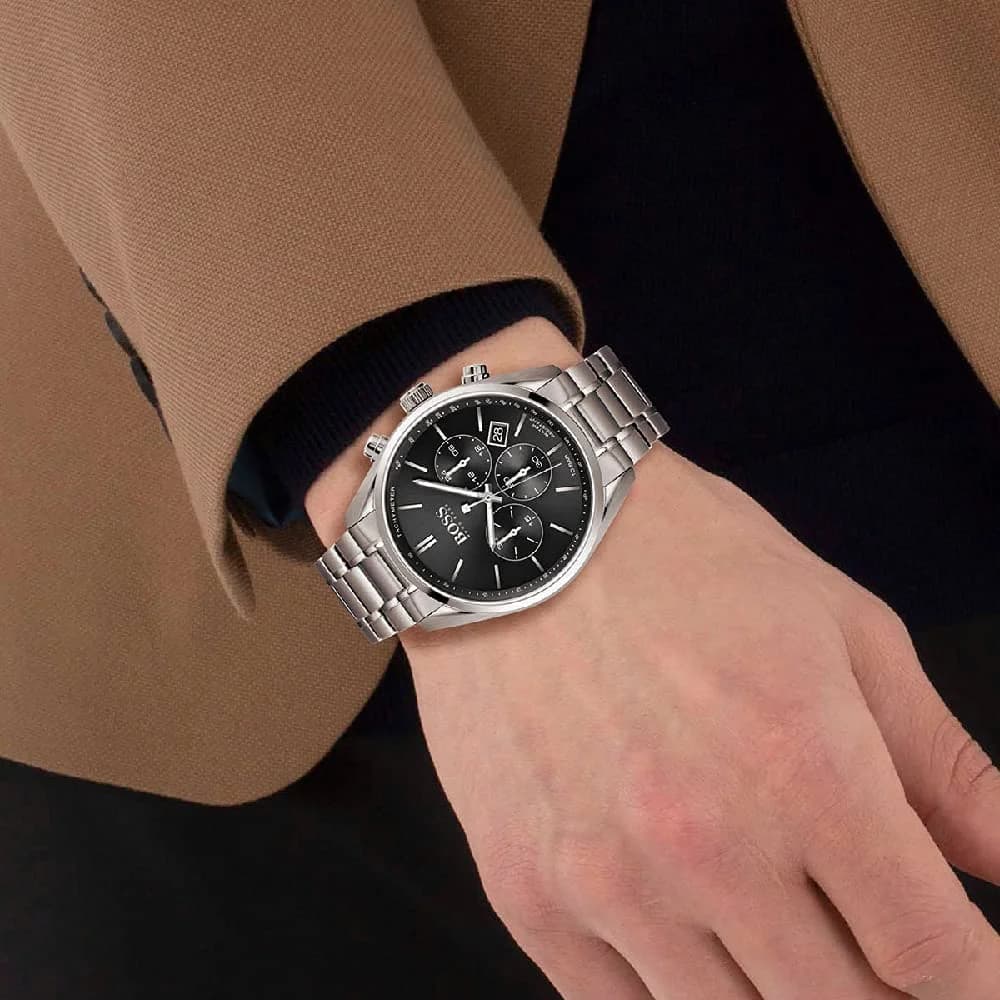 Montre Homme Hugo Boss Associate 1513871 chronographe cadran noir vue 4