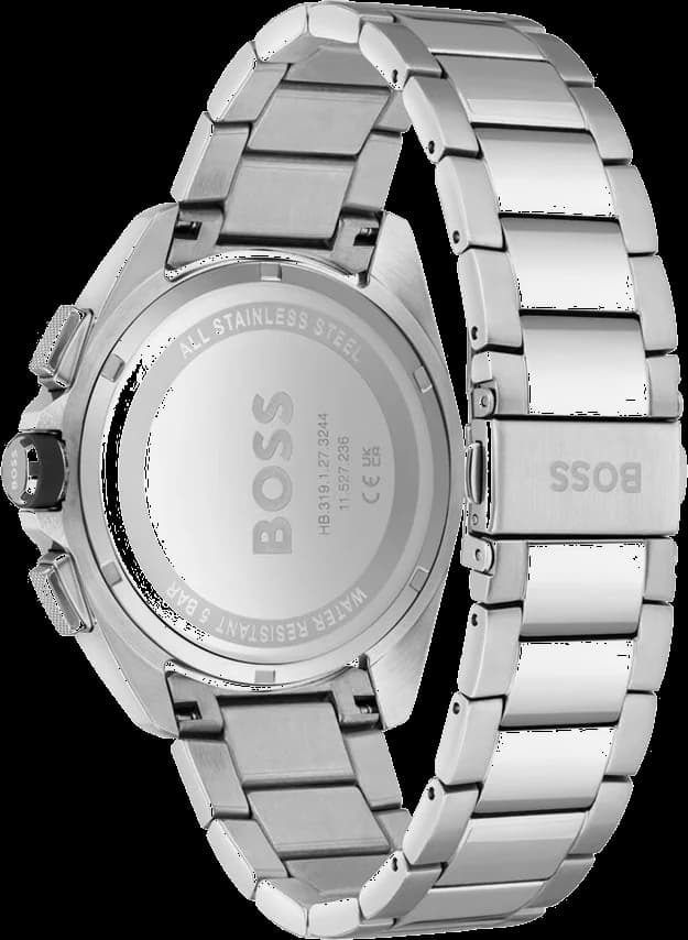 Bracelet Hugo Boss 1513949 en acier inoxydable brossé et poli, fermoir déployant sécurisé
