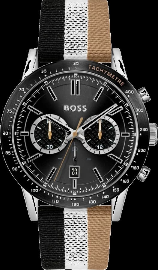 Montre Hugo Boss 1513963 Chronographe Bracelet NATO Tricolore