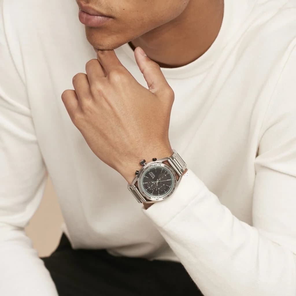 Montre Hugo Boss 1514023 Center Court Acier et Cadran Noir vue 5