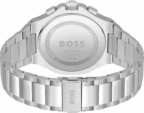 Bracelet Hugo Boss 1514087 bracelet acier inoxydable brossé, fermoir déployant double sécurité, maillons lisses