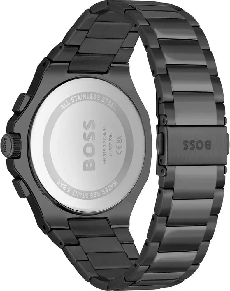 Bracelet Hugo Boss 1514088 bracelet acier inoxydable brossé et poli, fermoir déployant double sécurité