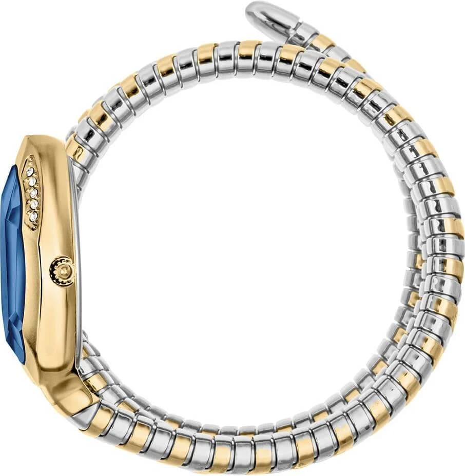 Bracelet Just Cavalli JC1L224M0075 bicolore acier inoxydable et or rose maillons alternés style sport chic