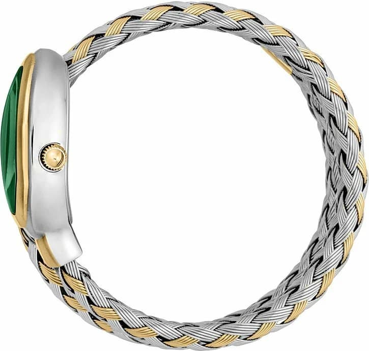 Bracelet Just Cavalli JC1L264M0065 acier bicolore avec maillons alternant or et argent, fermoir déployant