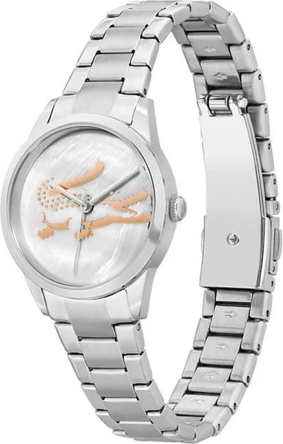 Montre Femme Lacoste Ladycroc 2001214 bracelet acier argenté cadran nacre vue 2