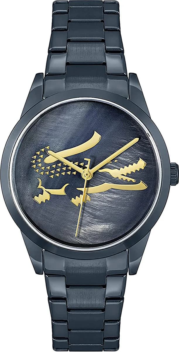 Montre Lacoste 2001215 au cadran bleu nacré et bracelet acier, style élégant et sportif