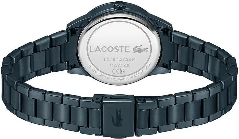 Bracelet Lacoste 2001215 en acier inoxydable à maillons, fermoir déployant double sécurité