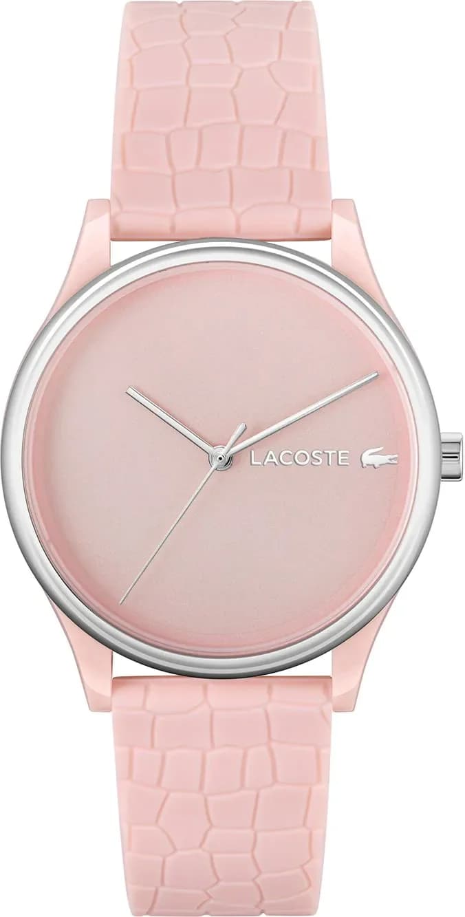Montre Lacoste 2001248 au cadran rose et bracelet assorti, style sport chic