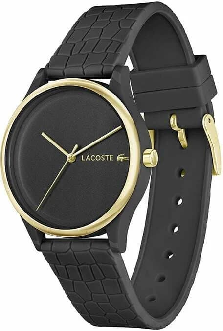 Cadran Lacoste 2001249 aux index bâtons et aiguilles blancs, date à 3h