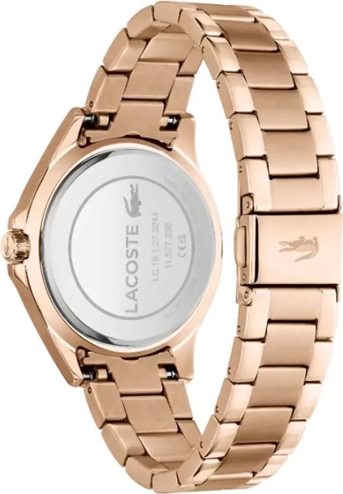 Bracelet Lacoste 2001268 acier doré à maillons, fermoir déployante, touche premium chic