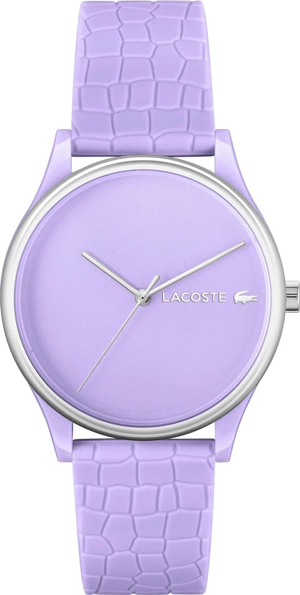 Montre Lacoste 2001284 au cadran lilas et aiguilles argentées pour un style élégant et sportif