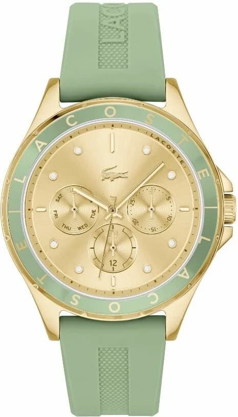 Montre Lacoste 2001298 au cadran vert multifonctions style sport chic