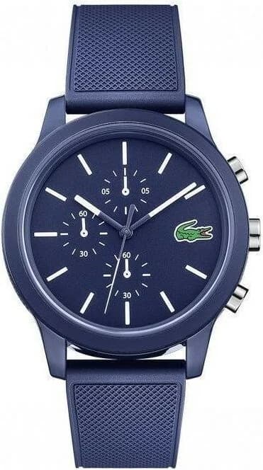 Montre Lacoste 2010970 bleue en résine et silicone, cadran multifonctions sportif et coloré