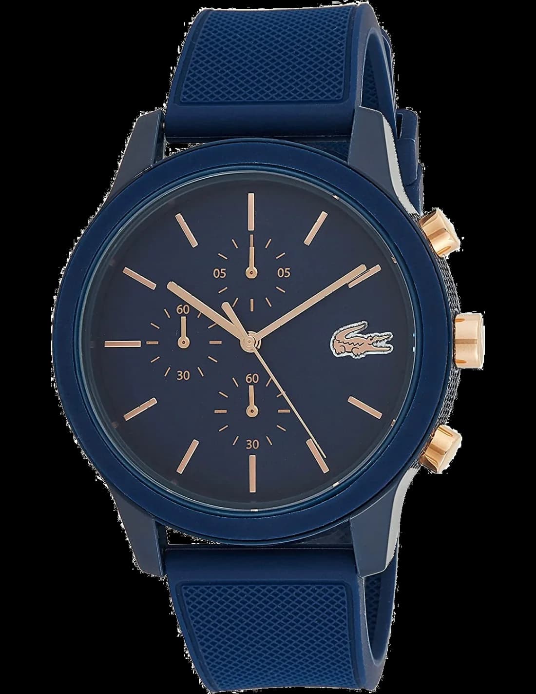 Montre Lacoste 2011013 au cadran bleu soleil et aiguilles luminescentes, style sportif