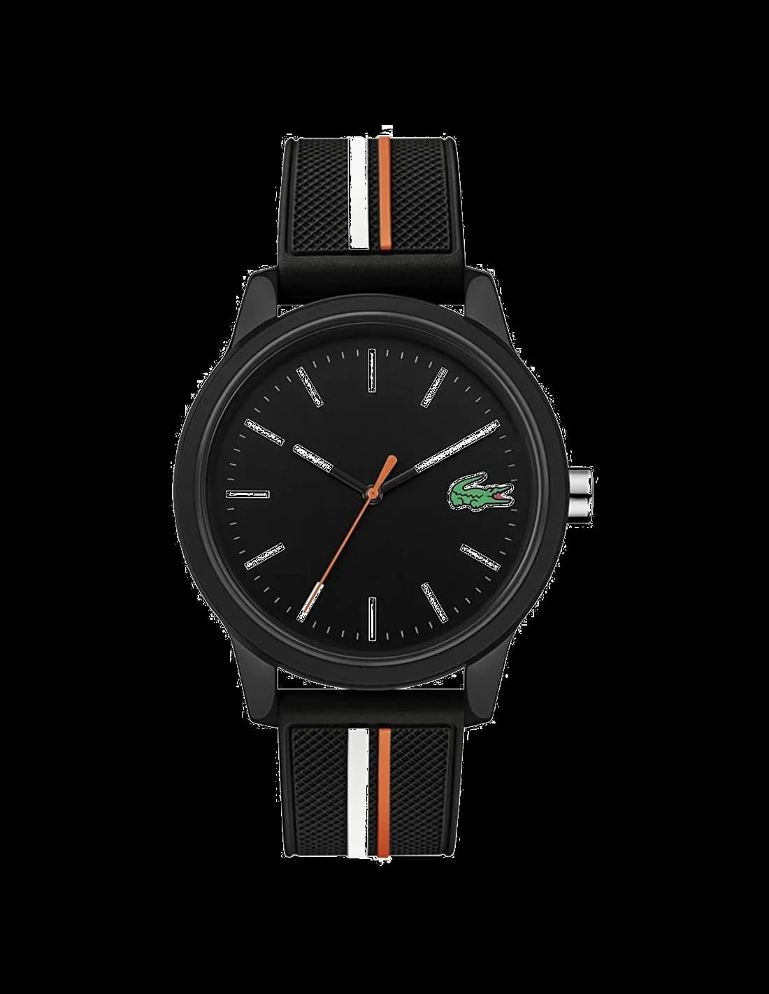 Montre Lacoste 2011071 au cadran noir et blanc, style sport chic intemporel