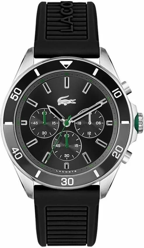 Montre Lacoste 2011152 au cadran noir multifonctions et style sportif chic