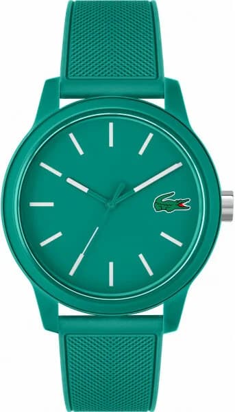 Montre Lacoste 2011192 au cadran vert soleil avec index bâtons et logo crocodile à 12h